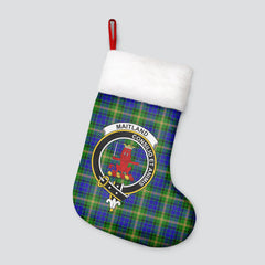 Maitland Tartan Crest Christmas Stocking