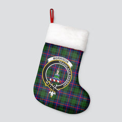 Morrison Modern Tartan Crest Christmas Stocking