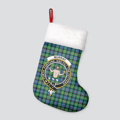 Murray of Atholl Ancient Tartan Crest Christmas Stocking