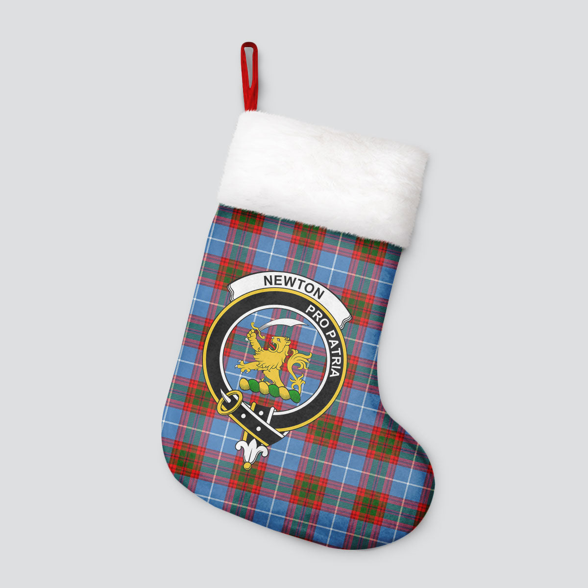 Newton Tartan Crest Christmas Stocking