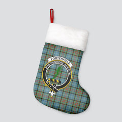 Porterfield Tartan Crest Christmas Stocking