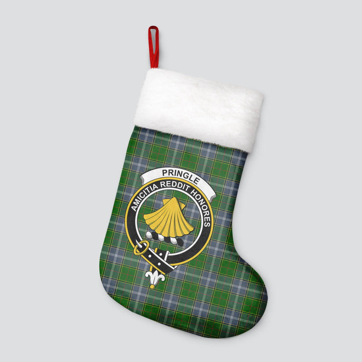 Pringle Tartan Crest Christmas Stocking