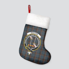 Renton Tartan Crest Christmas Stocking