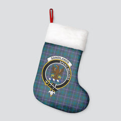 Sandilands Tartan Crest Christmas Stocking