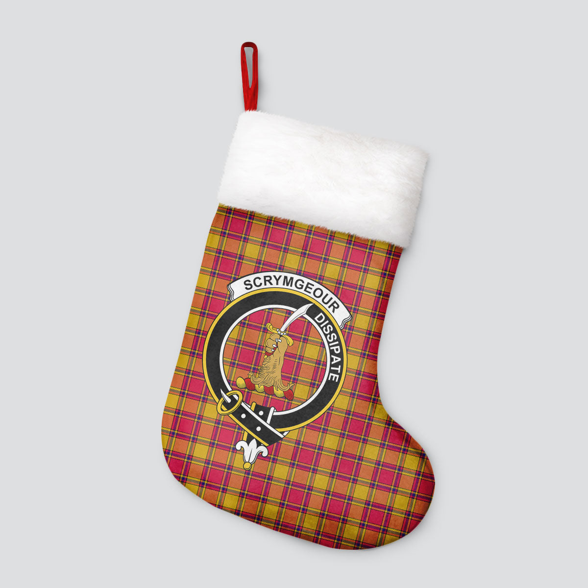 Scrymgeour Tartan Crest Christmas Stocking