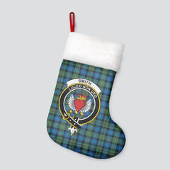 Smith Ancient Tartan Crest Christmas Stocking