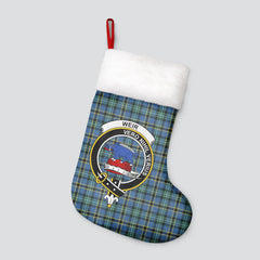 Weir Ancient Tartan Crest Christmas Stocking