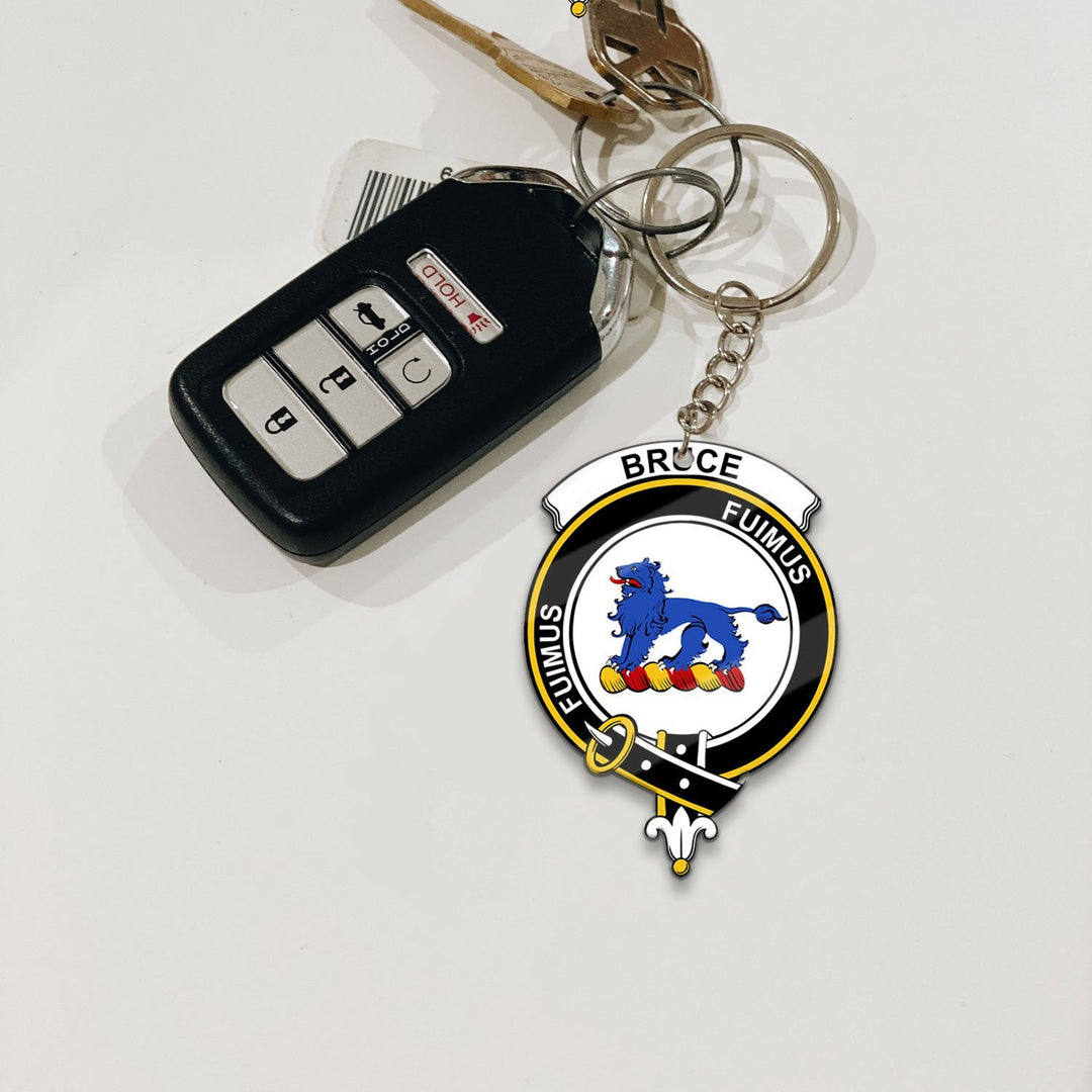 Bruce Crest Keychain