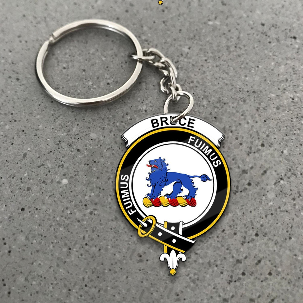 Bruce Crest Keychain