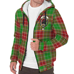 Baxter Modern Tartan Crest Sherpa Hoodie