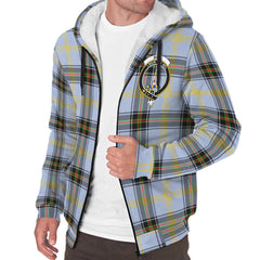 Bell of the Borders Tartan Crest Sherpa Hoodie