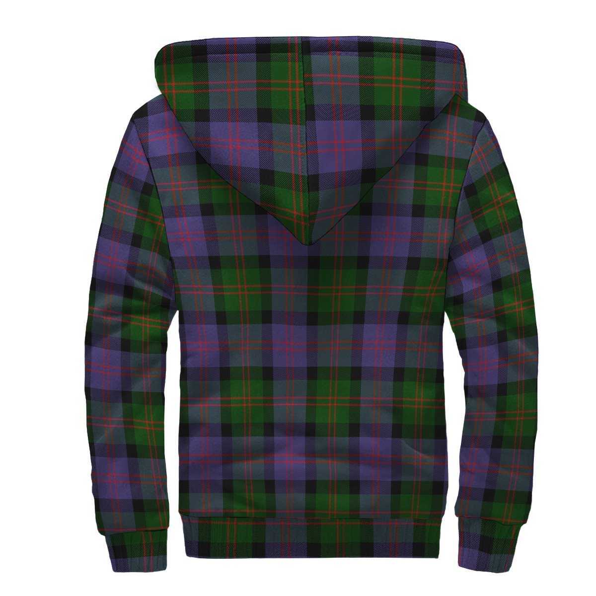 Blair Modern Tartan Crest Sherpa Hoodie