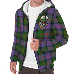 Blair Modern Tartan Crest Sherpa Hoodie