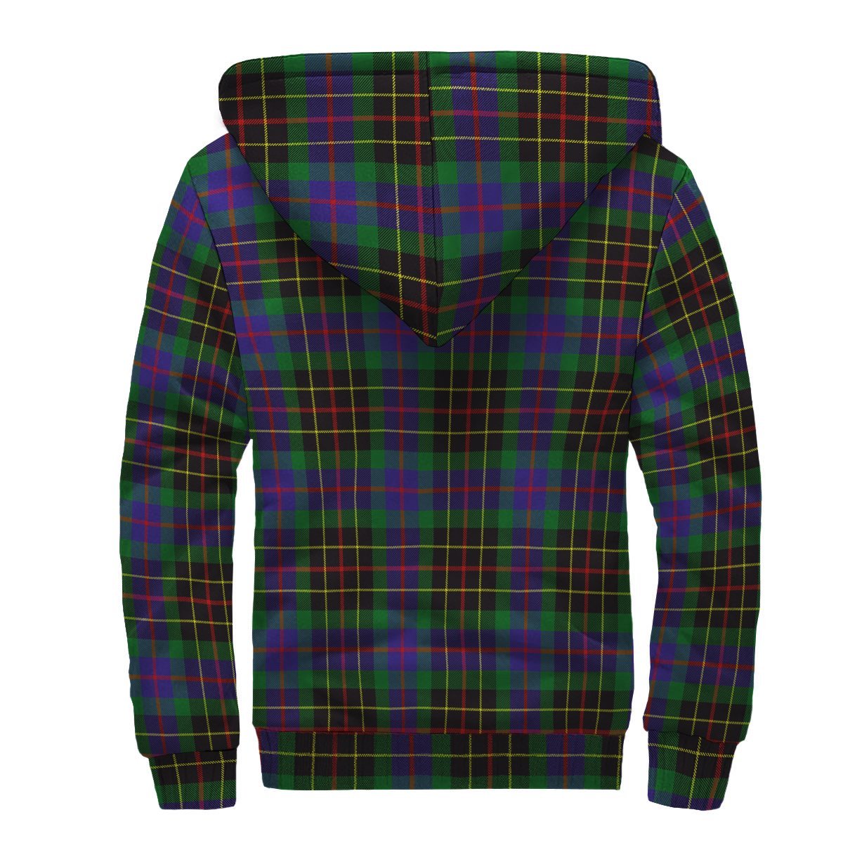 Brodie Hunting Modern Tartan Crest Sherpa Hoodie