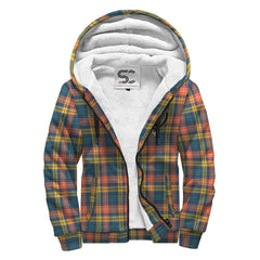 Buchanan Ancient Tartan Crest Sherpa Hoodie