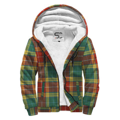 Buchanan Old Sett Tartan Crest Sherpa Hoodie