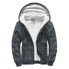 Campbell Argyll Modern Tartan Crest Sherpa Hoodie