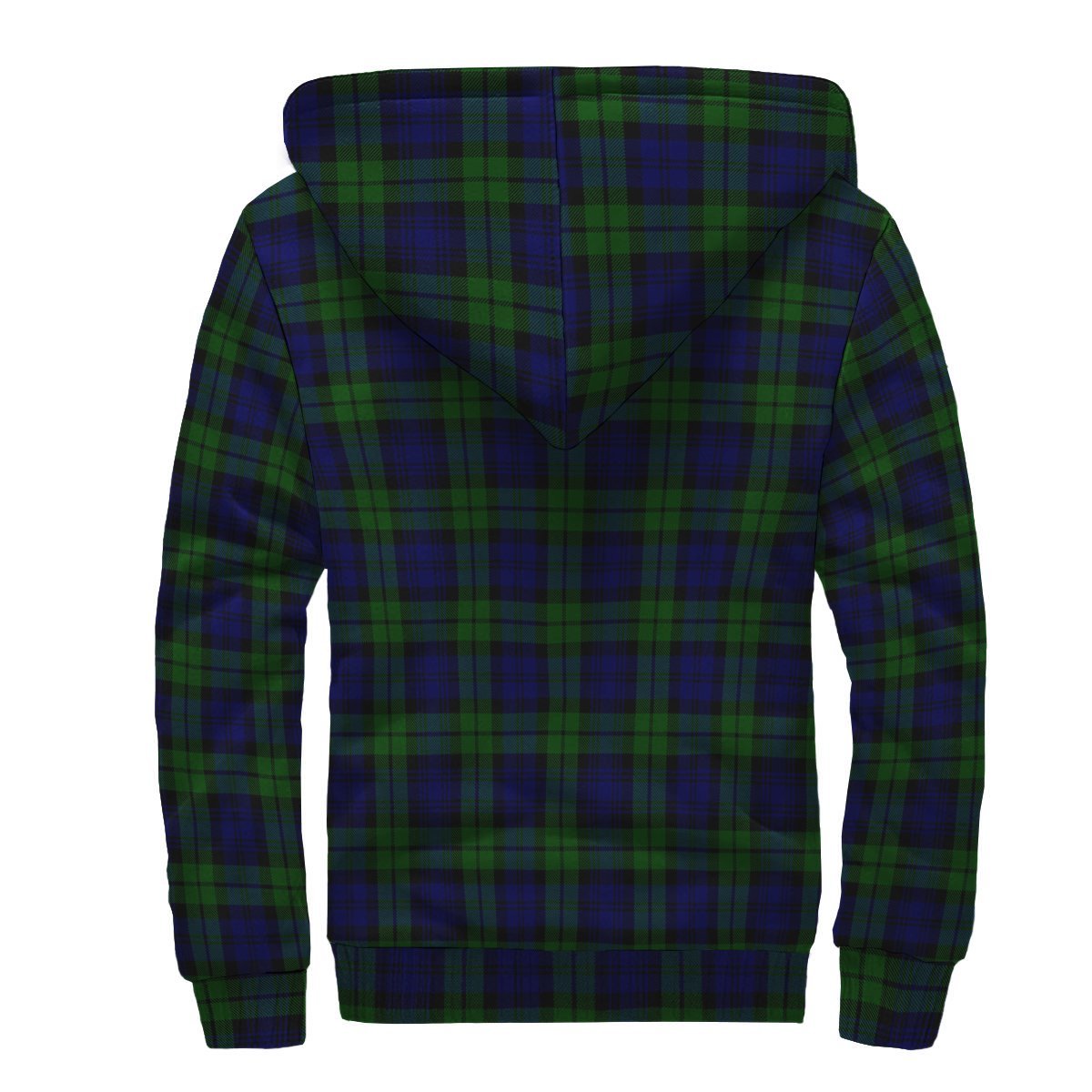 Campbell Modern Tartan Crest Sherpa Hoodie