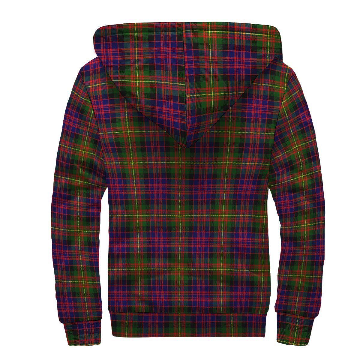 Carnegie Modern Tartan Crest Sherpa Hoodie