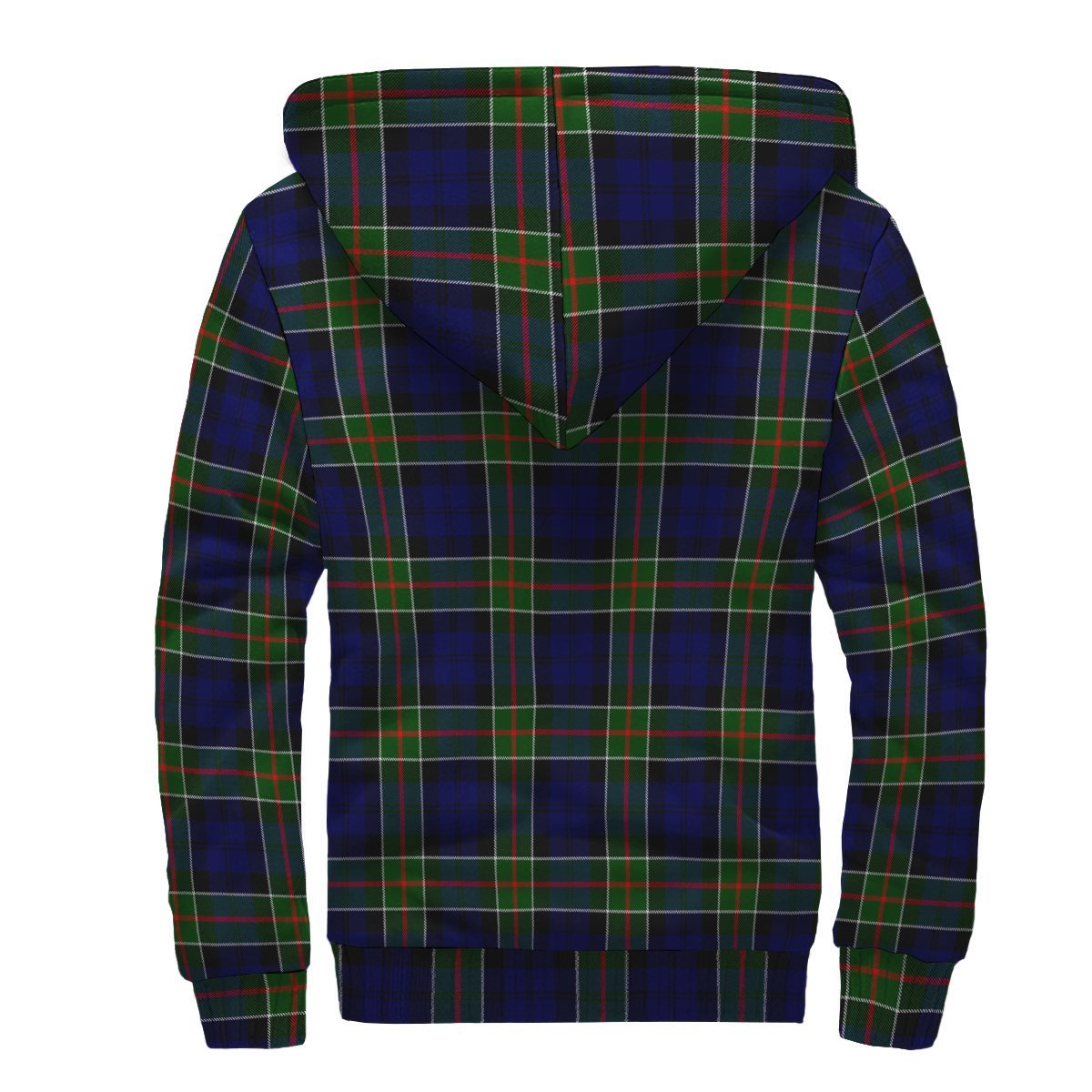 Colquhoun Modern Tartan Crest Sherpa Hoodie