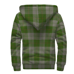 Cunningham Dress Green Dancers Tartan Crest Sherpa Hoodie