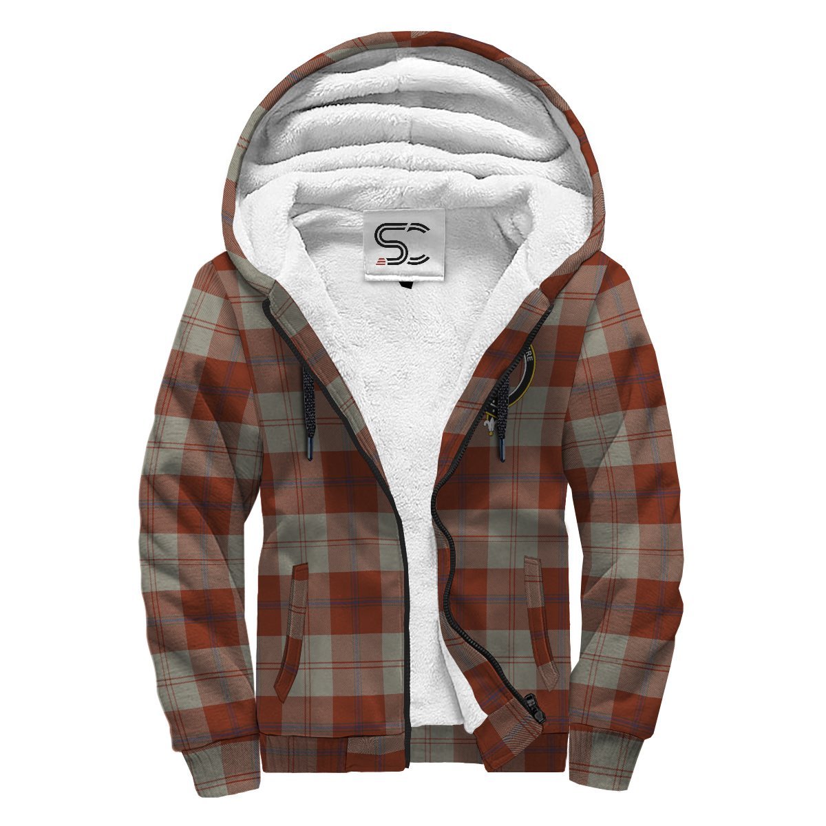 Davidson Dress Dancers Tartan Crest Sherpa Hoodie