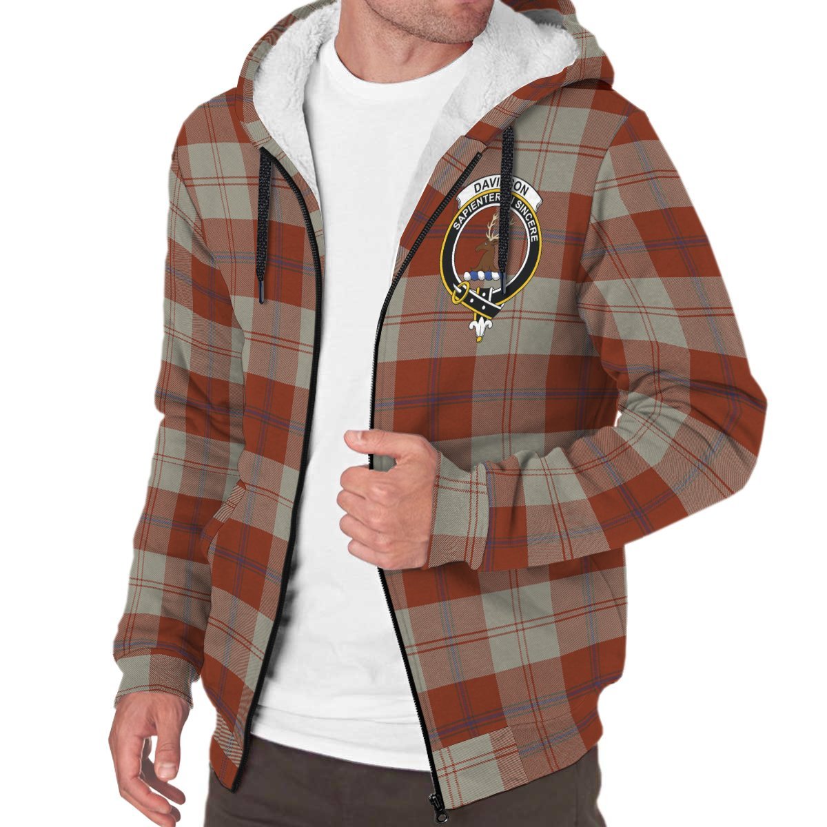 Davidson Dress Dancers Tartan Crest Sherpa Hoodie