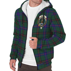 Davidson Modern Tartan Crest Sherpa Hoodie