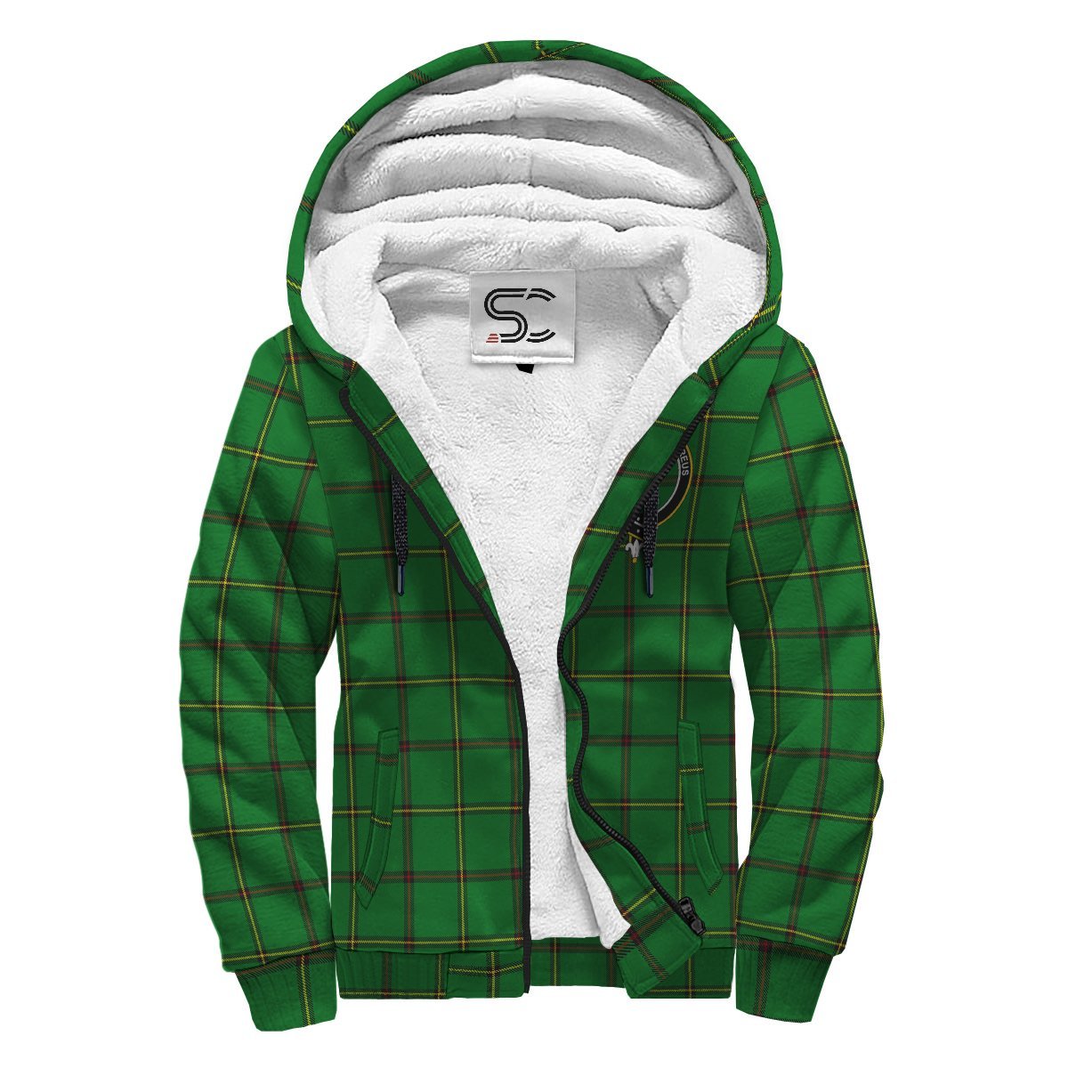 Don (Tribe-of-Mar) Tartan Crest Sherpa Hoodie