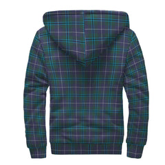 Douglas Modern Tartan Crest Sherpa Hoodie