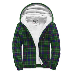 Duncan Modern Tartan Crest Sherpa Hoodie