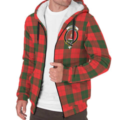 Erskine Modern Tartan Crest Sherpa Hoodie