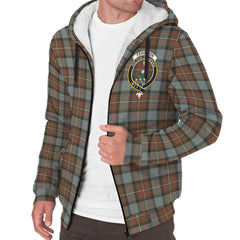 Fergusson Weathered Tartan Crest Sherpa Hoodie