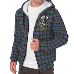 Fletcher Modern Tartan Crest Sherpa Hoodie