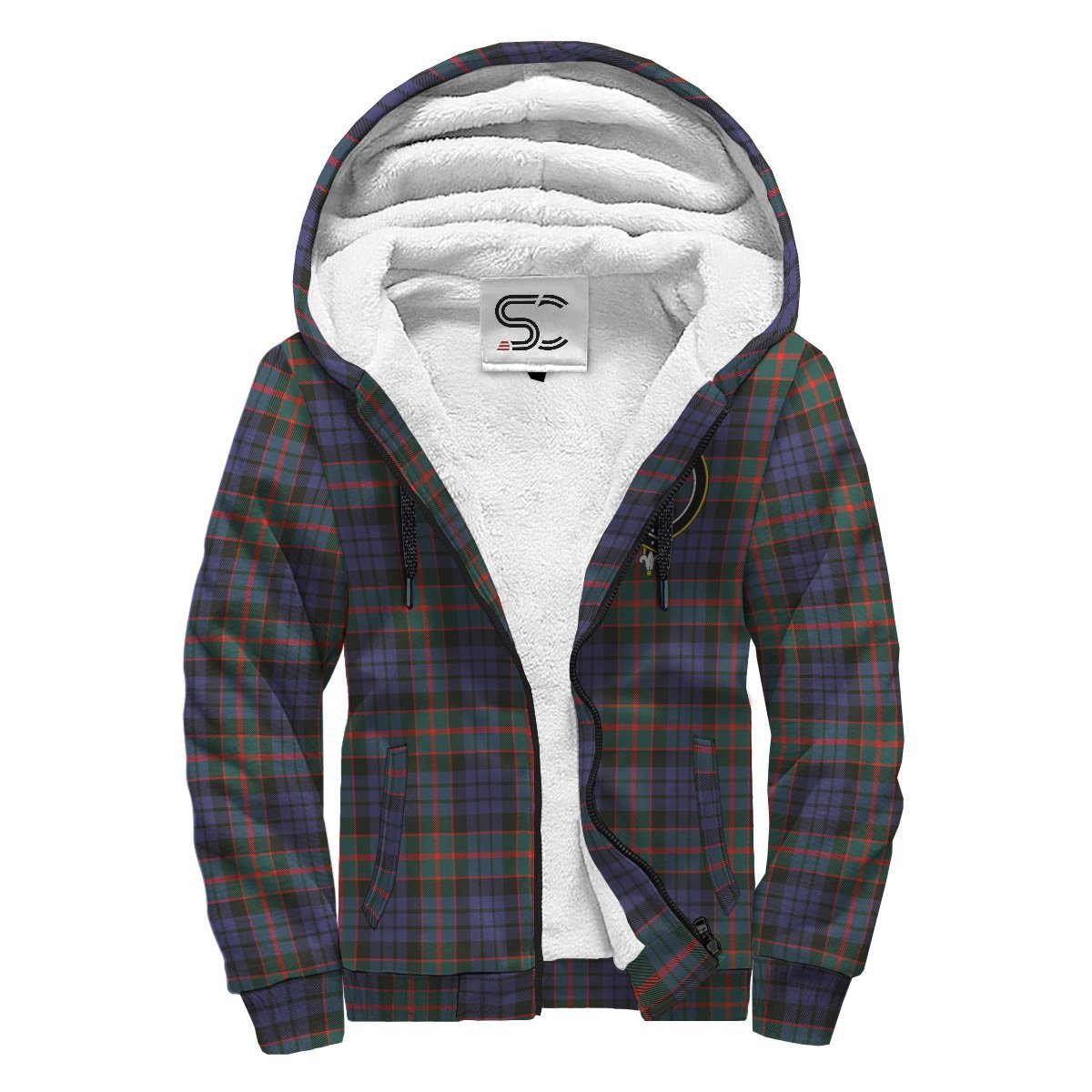 Fletcher of Dunans Tartan Crest Sherpa Hoodie