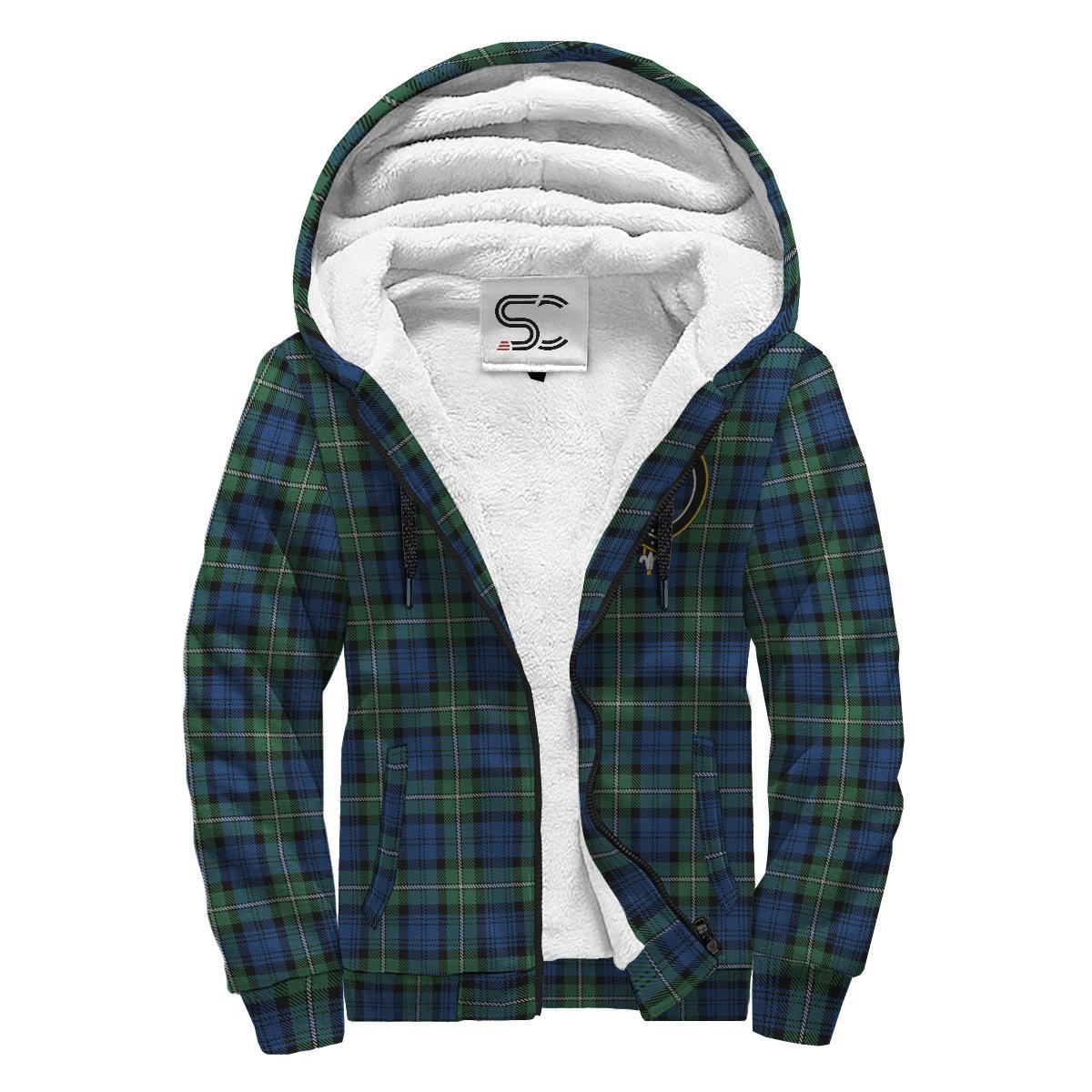 Forbes Ancient Tartan Crest Sherpa Hoodie