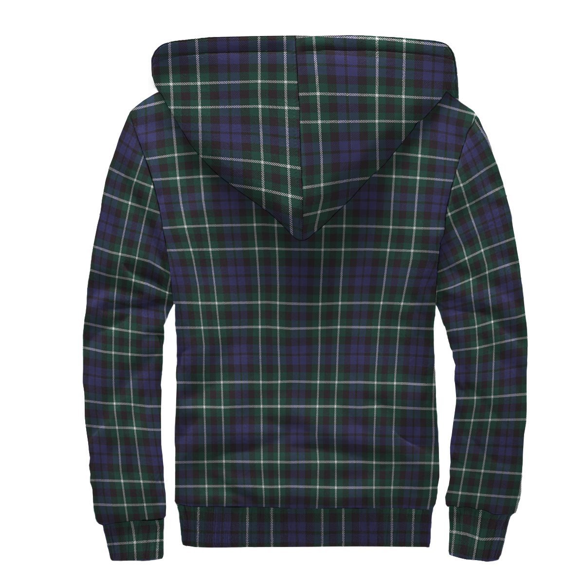 Graham of Montrose Modern Tartan Crest Sherpa Hoodie