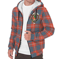 Hamilton Ancient Tartan Crest Sherpa Hoodie