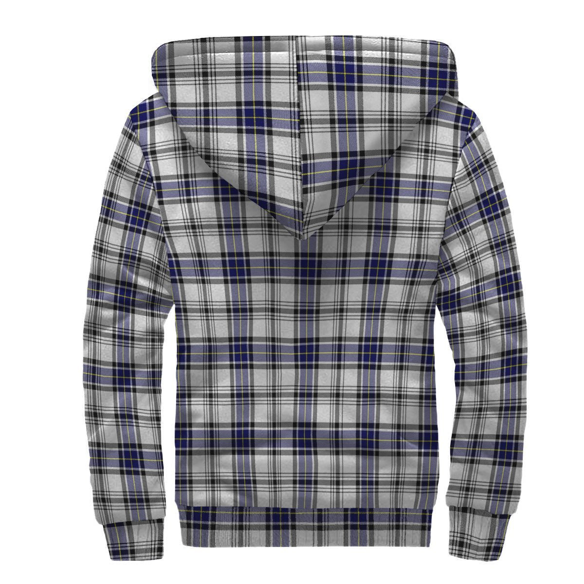 Hannay Modern Tartan Crest Sherpa Hoodie