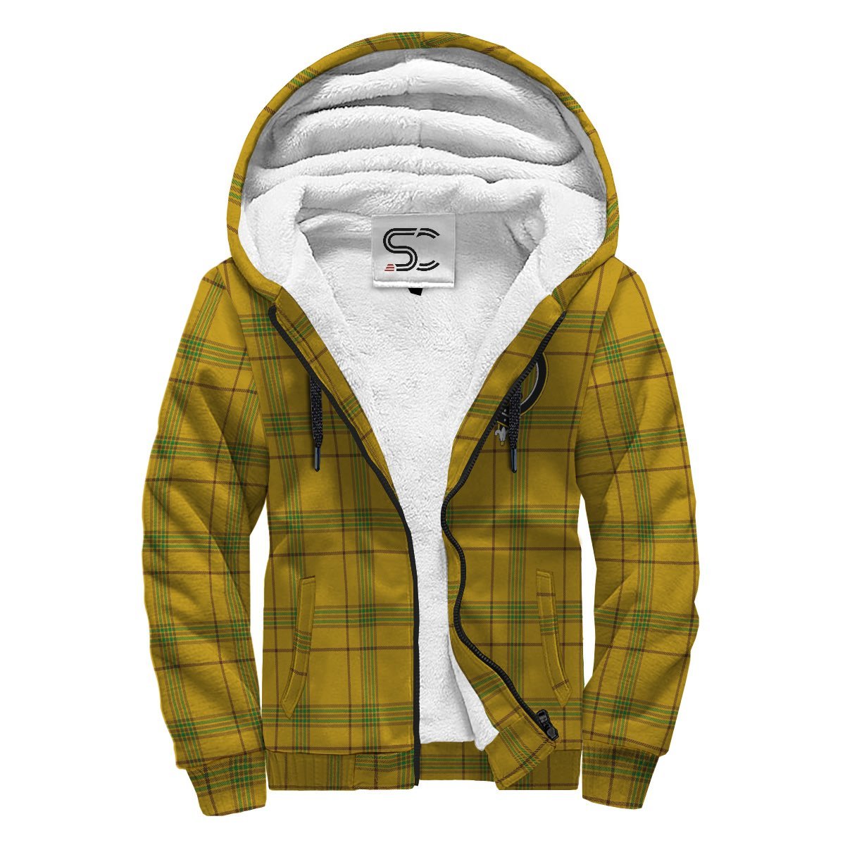 Houston Tartan Crest Sherpa Hoodie