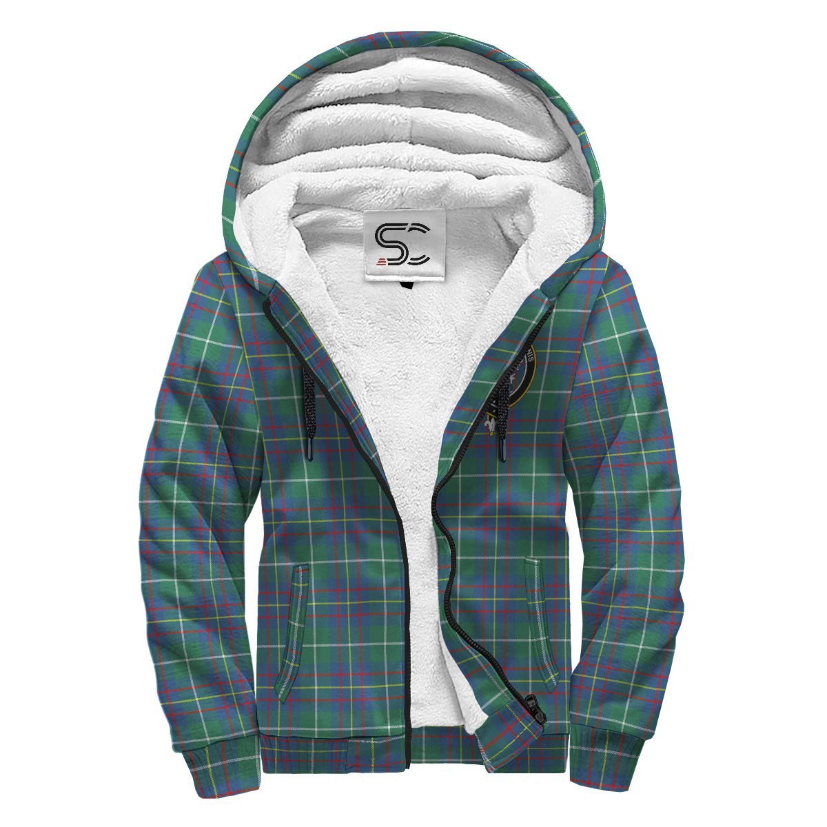 Inglis Ancient Tartan Crest Sherpa Hoodie