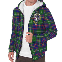 Inglis Modern Tartan Crest Sherpa Hoodie