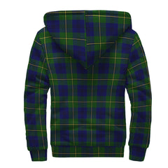 Johnston Modern Tartan Crest Sherpa Hoodie