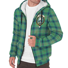 Kennedy Ancient Tartan Crest Sherpa Hoodie