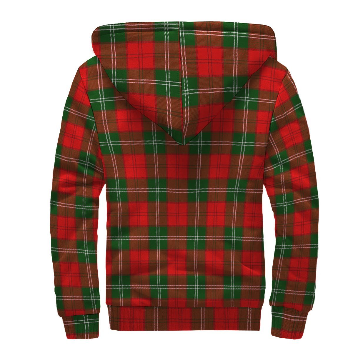 Lennox Modern Tartan Crest Sherpa Hoodie