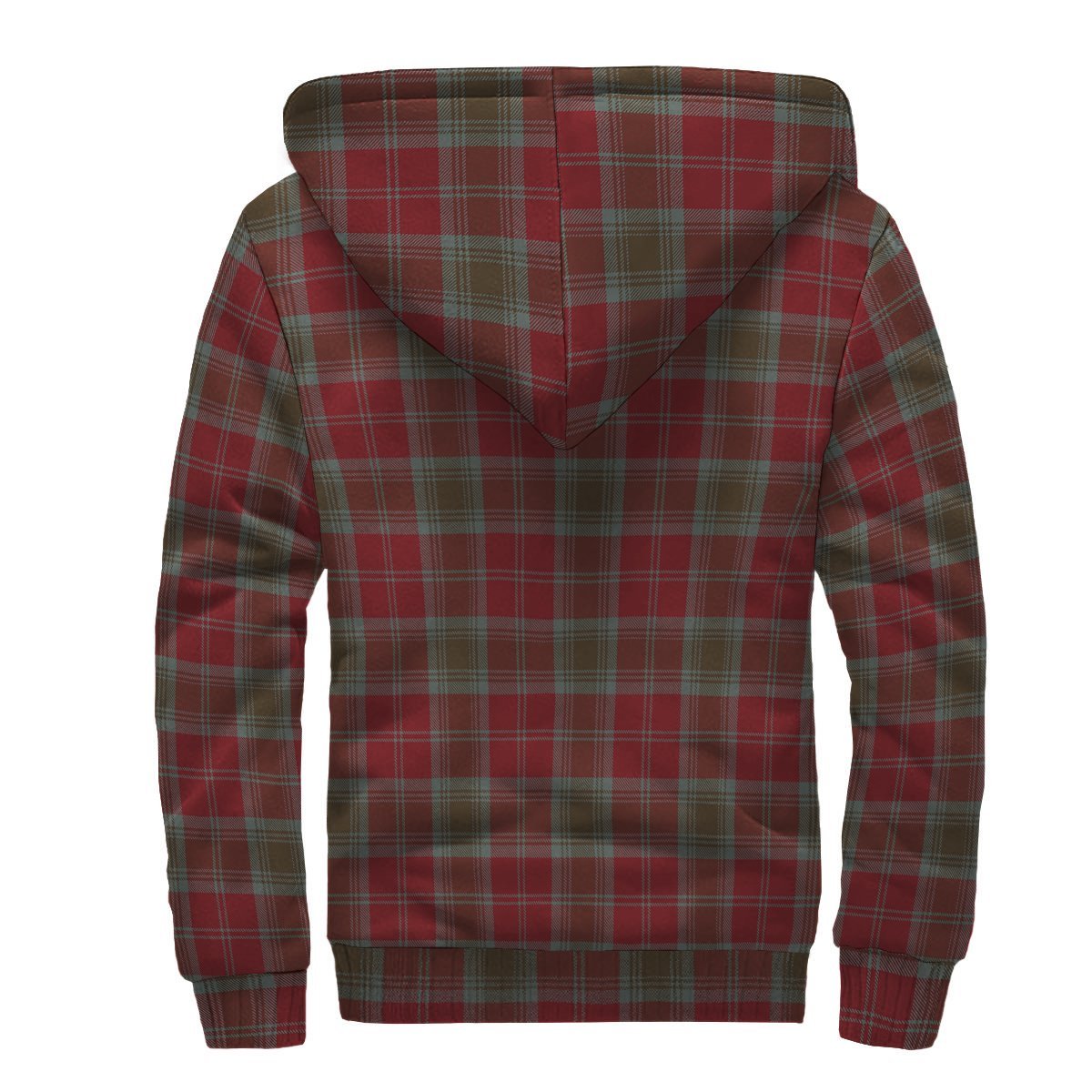 Lindsay Weathered Tartan Crest Sherpa Hoodie