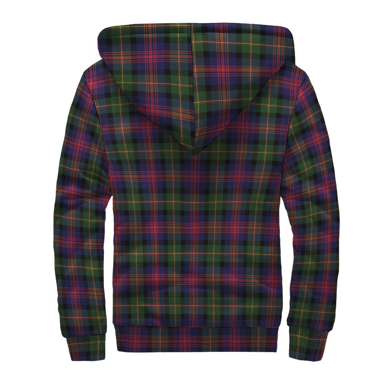 Logan Modern Tartan Crest Sherpa Hoodie