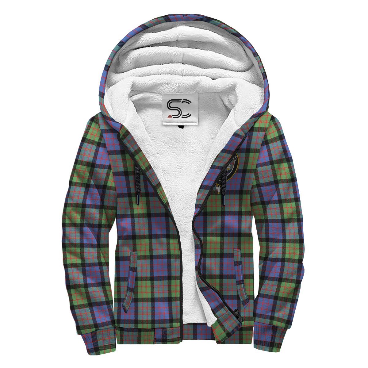 MacDonald Ancient Tartan Crest Sherpa Hoodie