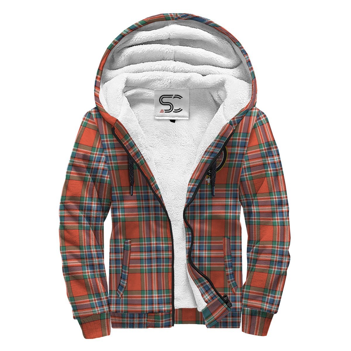 MacFarlane Ancient Tartan Crest Sherpa Hoodie