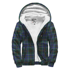 MacInnes Modern Tartan Crest Sherpa Hoodie